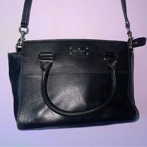 Kate Spade Grove Street Small Lana Satchel Black Leather Handbag